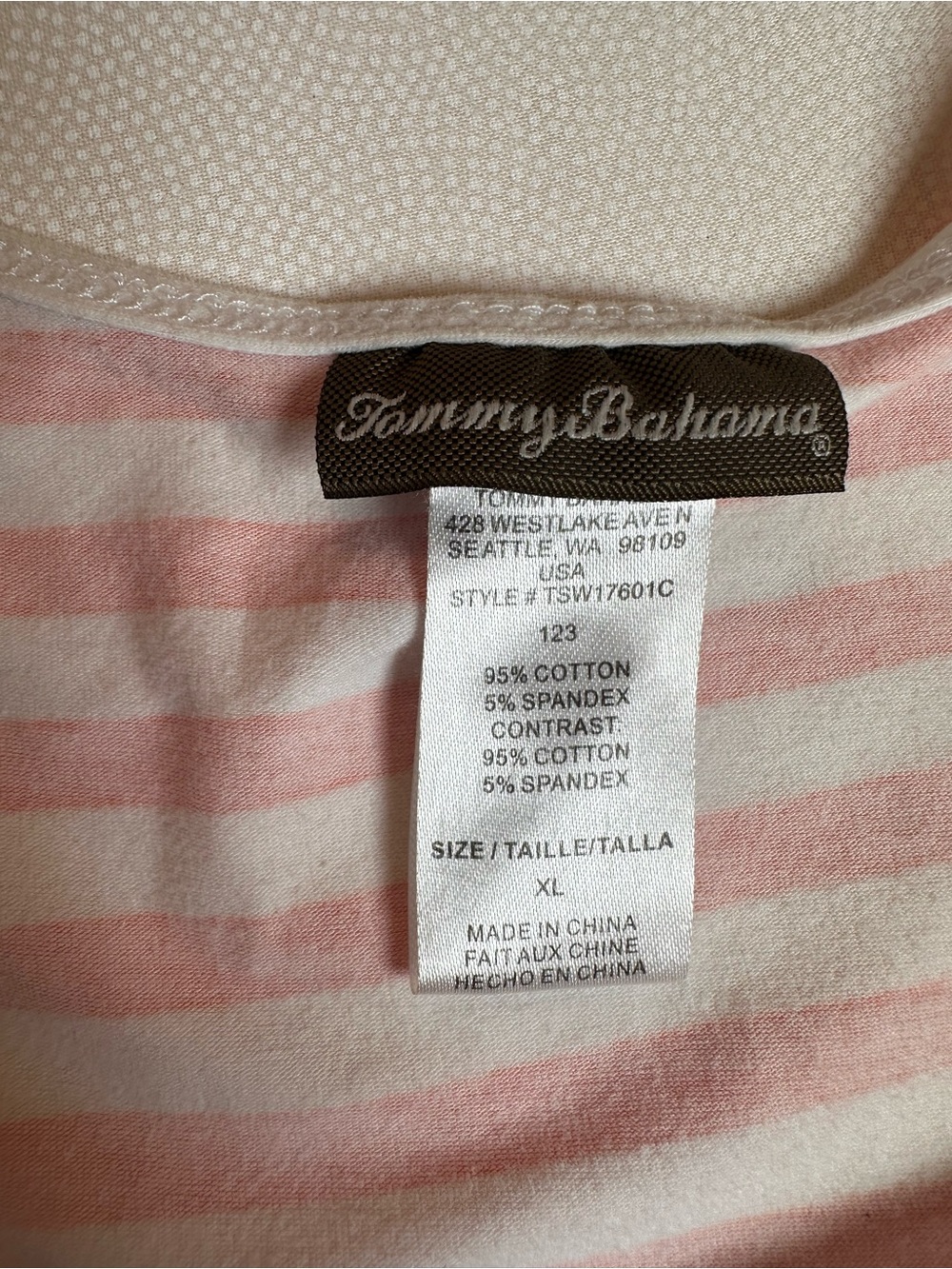 Tommy Bahama Orange & White Striped Tank Coverup - Picture 5 of 6